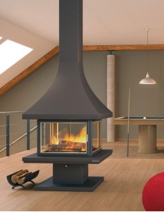 Chimenea Metalica de Leña Central CH85