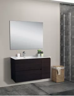 Mueble de baño IRIS 2 cajones 1 puerta suspendido + Lavabo